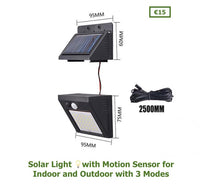 Solar Light 💡 with Motion Sensor for Indoor and Outdoor with 3 Modes